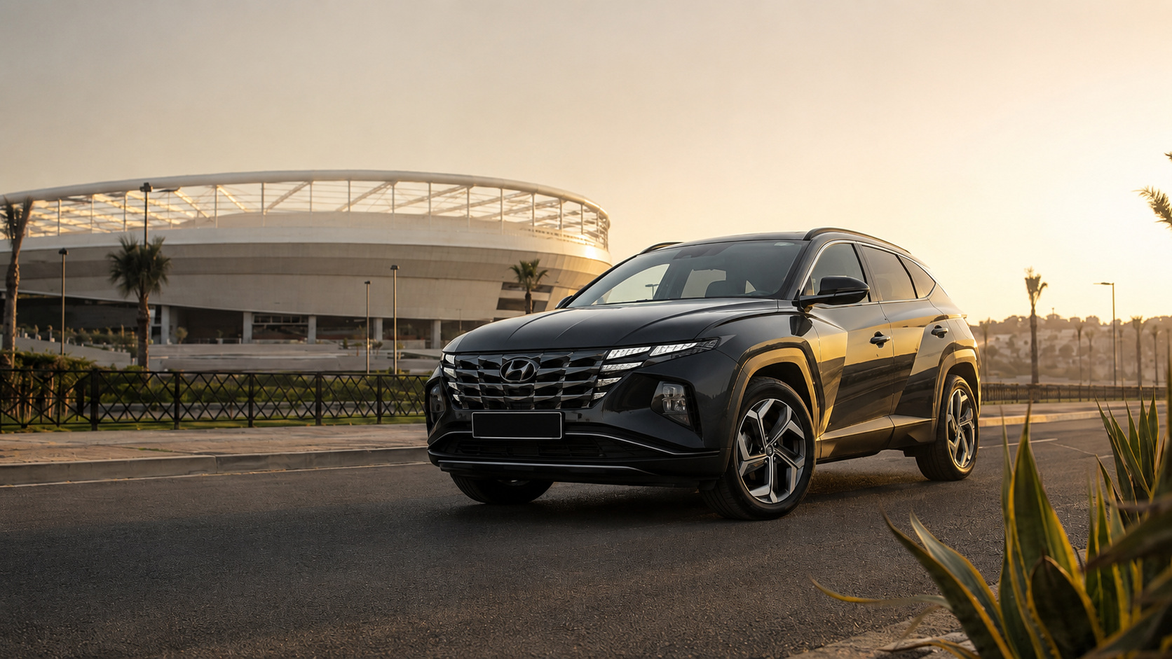 Hyundai Tucson de location près du Grand Stade de Tanger, secteur Ahammar