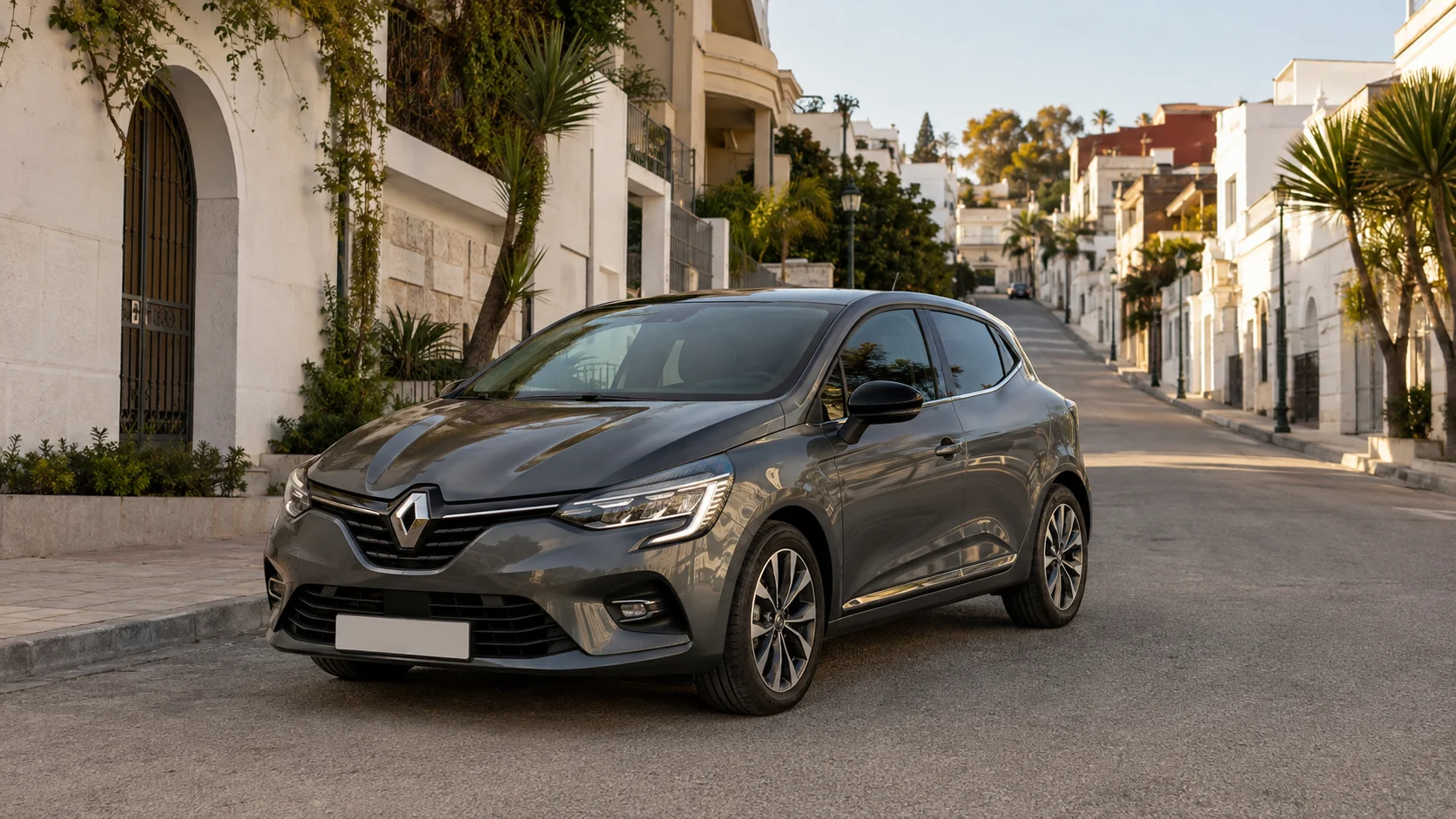 Renault Clio 5 en location pour habitants de Tanger dans le quartier Iberia