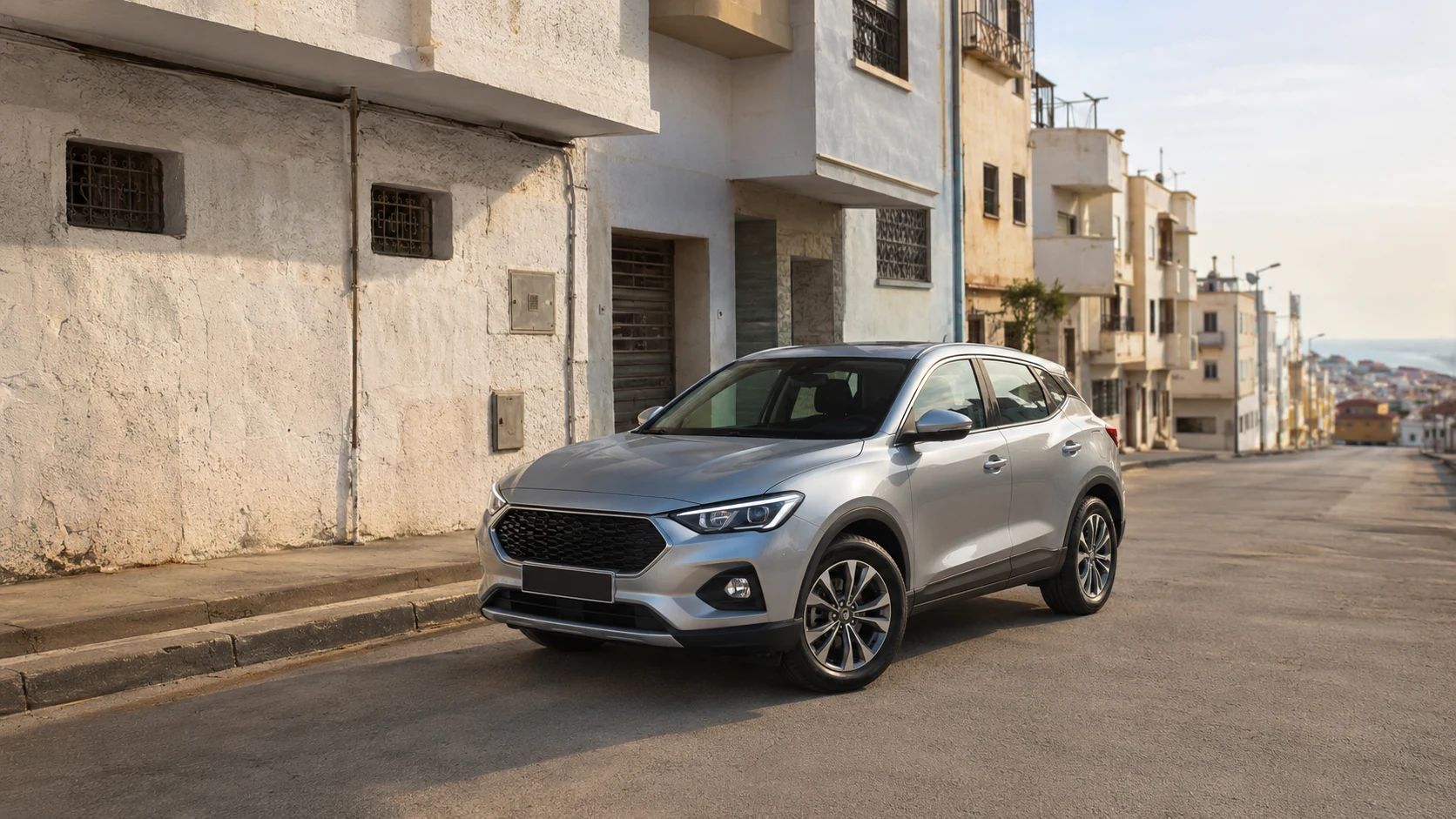 Voiture de location récente dans le quartier Mers Achennad à Tanger