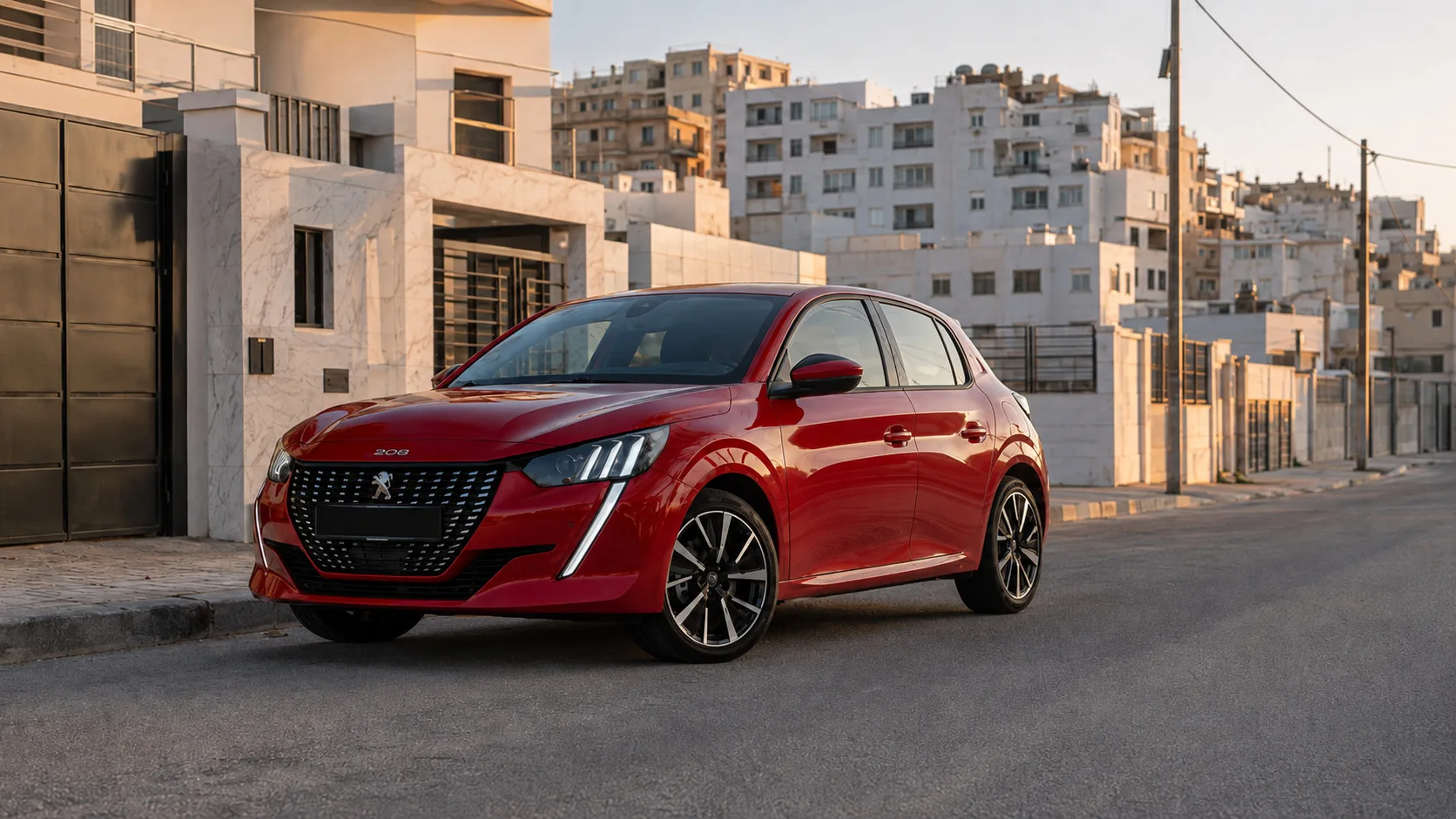 Peugeot 208 de location dans le secteur de Bni Said à Tanger