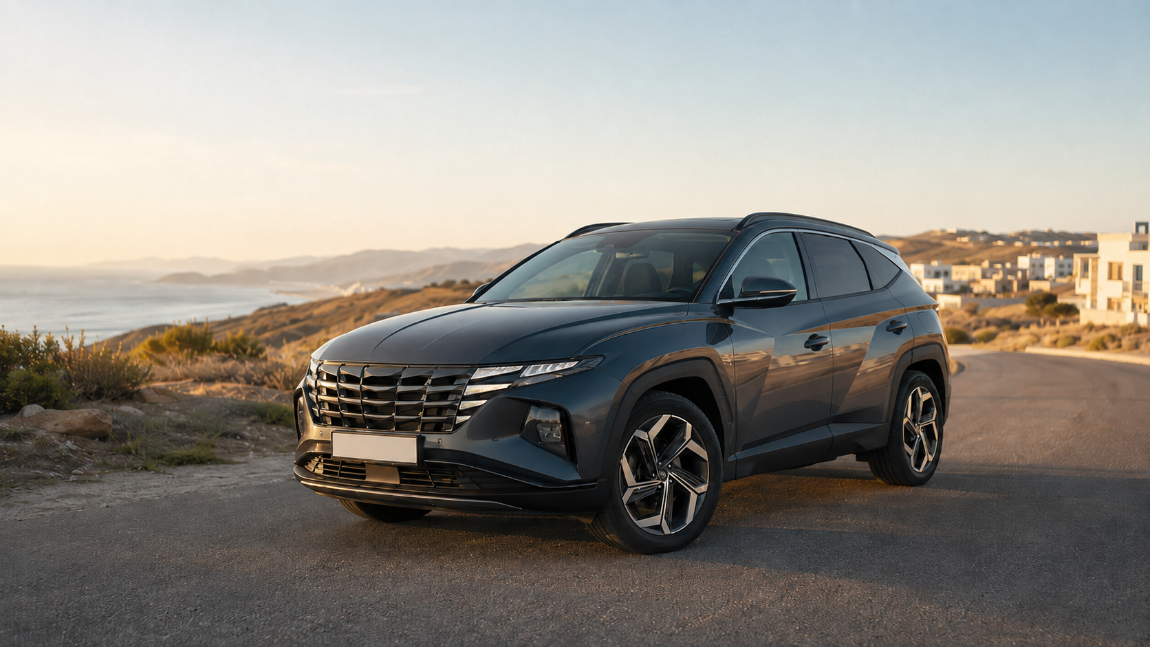 Hyundai Tucson de location à Tanger avec service à El Hajriyine
